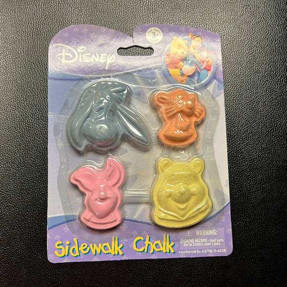 Vintage Disney WINNIE the POOH and FRIENDS Sidewalk Chalk - Never used - Picture 1 of 1